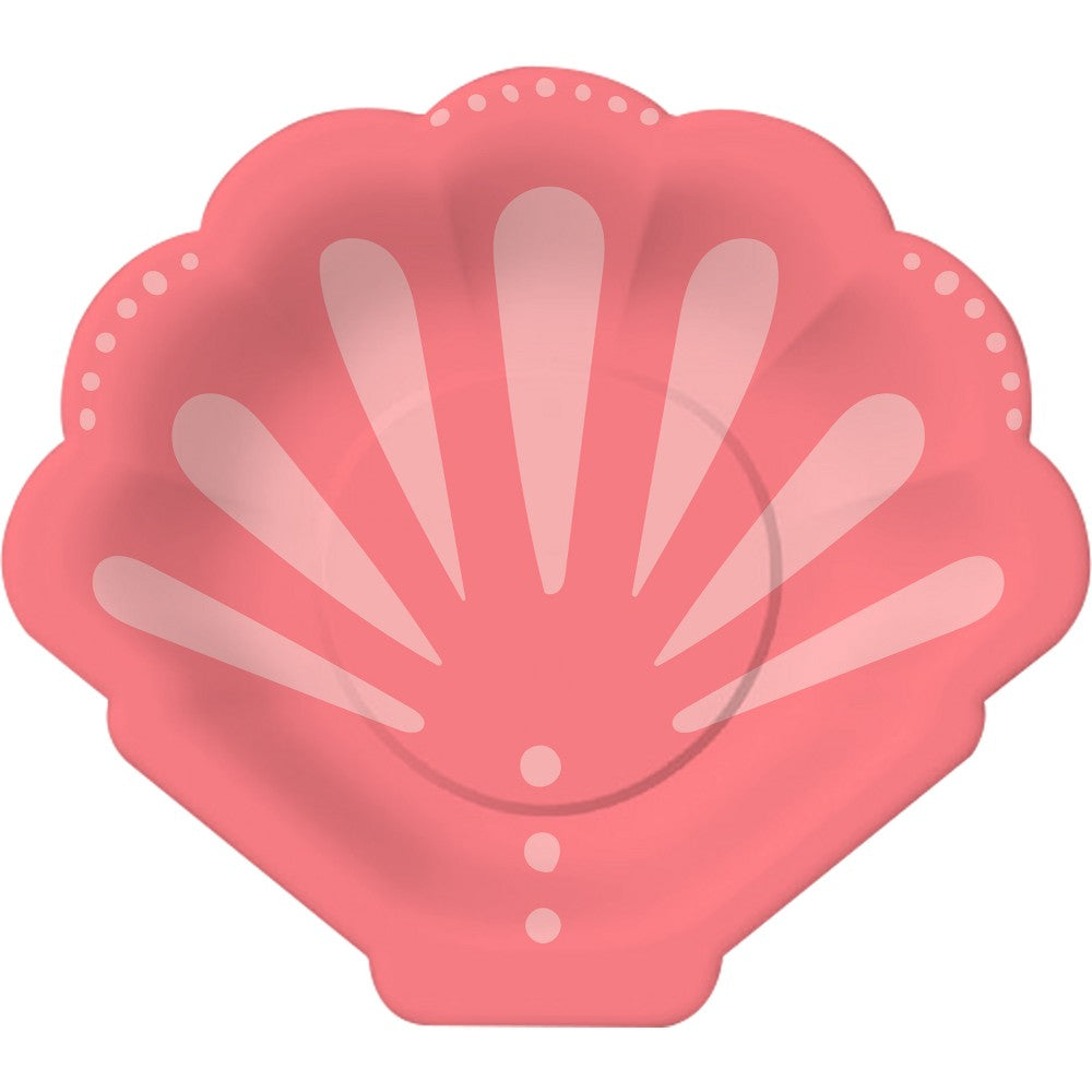 Mermaid Shell Printed Paper Plates 10ct