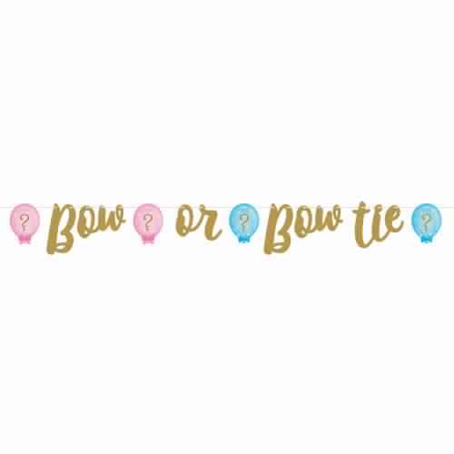 GENDER REVEAL GLITTER BANNER