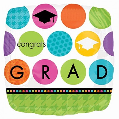 colorful commencement graduation balloon