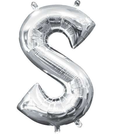 Mini Silver Foil Balloon - Letter