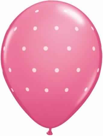 Small Polka Dots Balloon - Pink