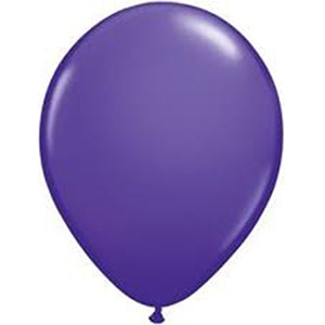 Color Latex Balloon Size: 11 in - Purple