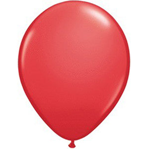 Color Latex Balloon Size: 11 in - Red