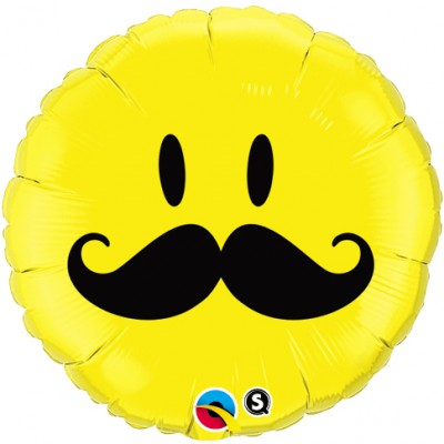 Smile Face Mustache Balloon