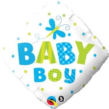 Baby Boy Dots &amp; Dragonfly Balloon