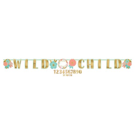 Boho Birthday Girl ADD AN AGE Jumbo Letter Banner