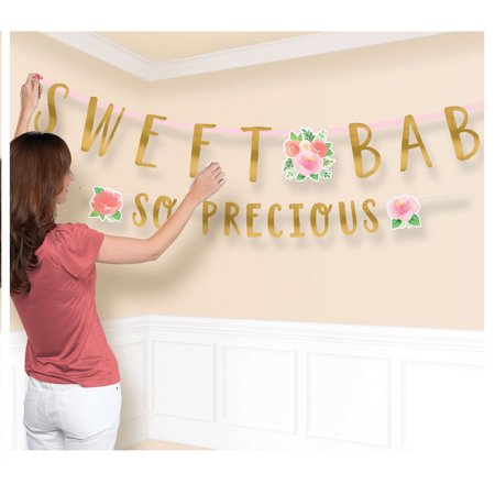 Floral Baby Jumbo Letter Banner