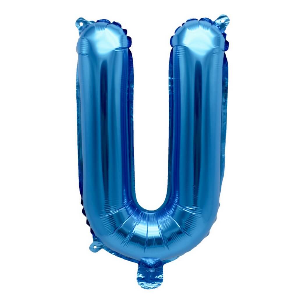 Mini Blue Foil Balloon - Letter