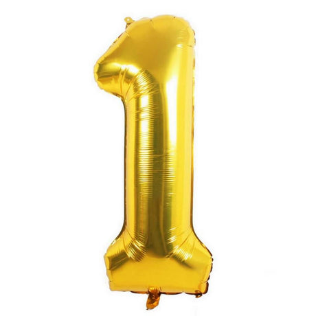 Mini Gold Foil Balloon - Number