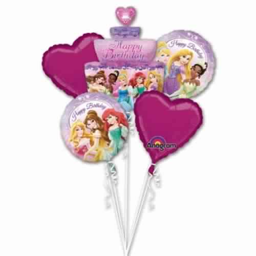 Princess Birthday Cake Balloon Bouquet