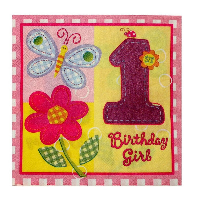 BABY 1 GIRL NAPKIN