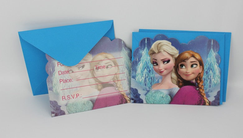 FROZEN ANNA & ELSA INVITATIONS