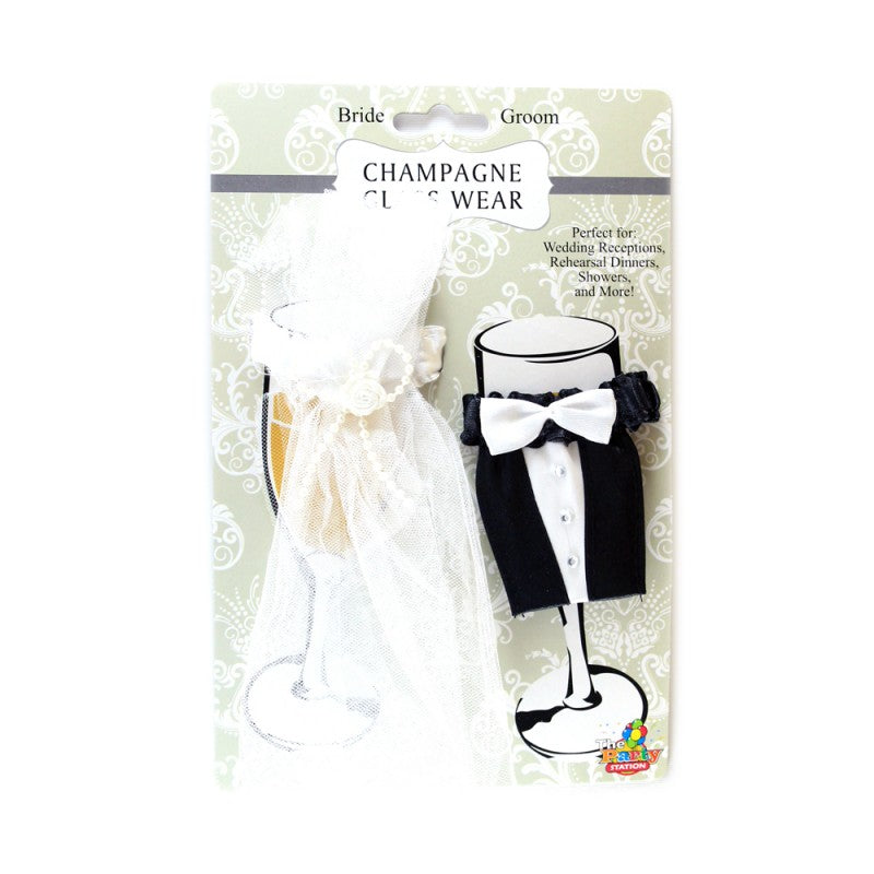 CHAMPAGNE GLASS WEDDING WEAR