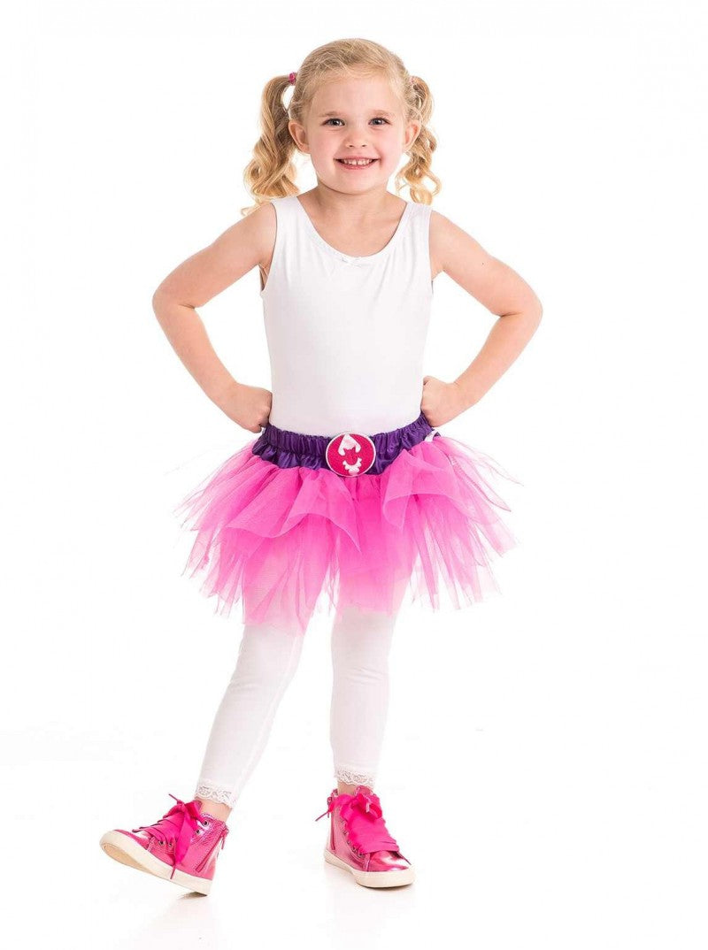 Hero Tutu Skirt Bat / American / Lightning Bolt - Pink