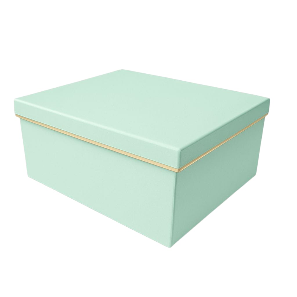MINT GREEN GOLD STAMP BOX