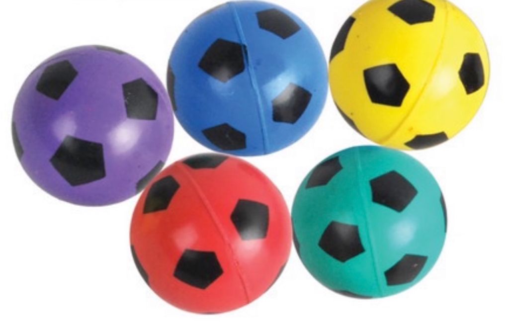 soccer bouncy Balls 8PCS 2.7CM