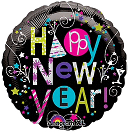 Playful Happy New Year Balloon