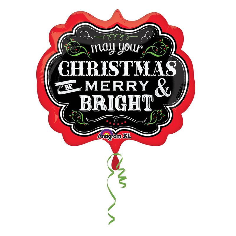 Chalkboard Christmas Balloon