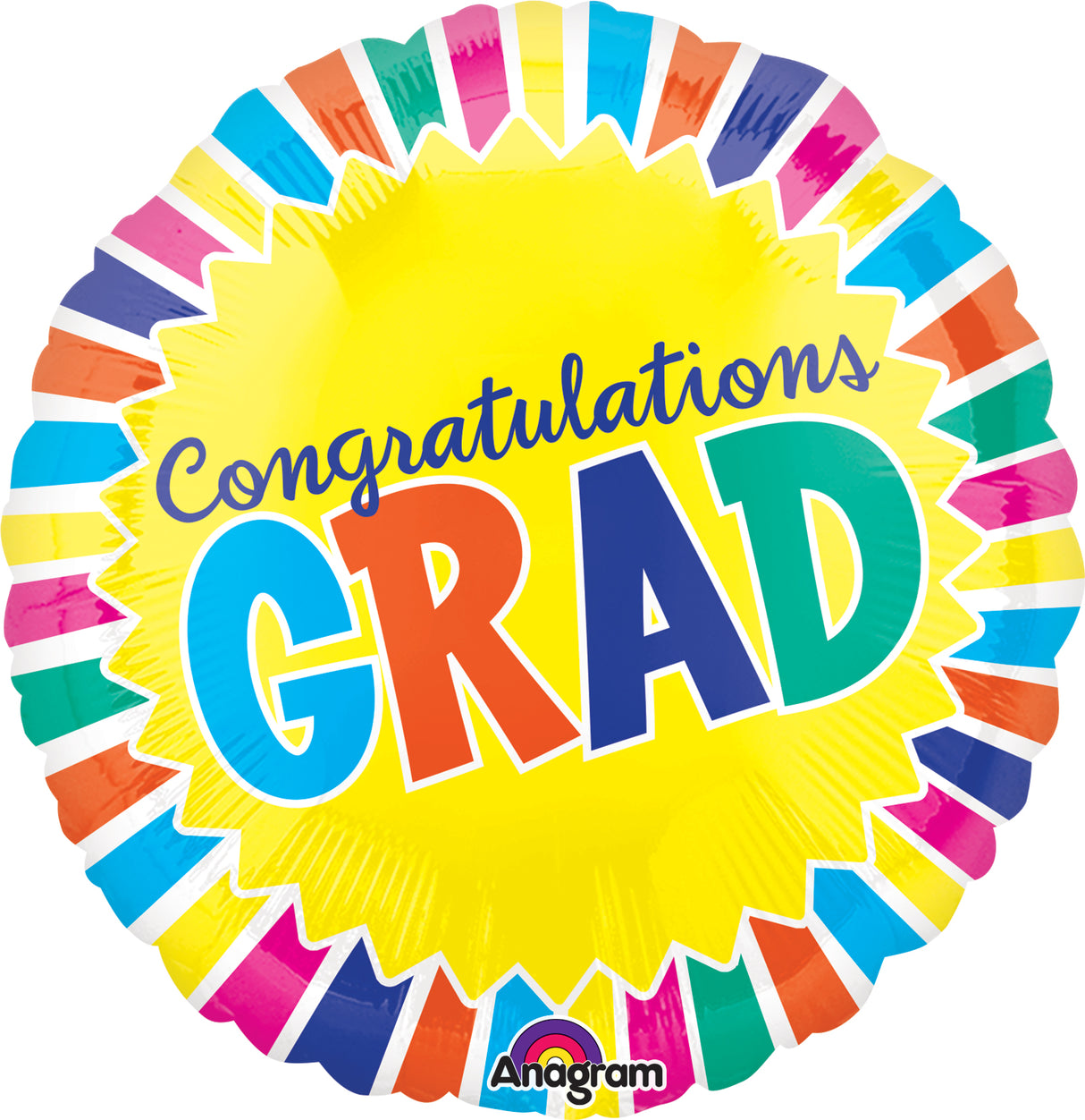 Congratulations Grad Yellow Balloon