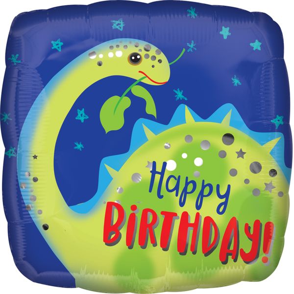 BURTANSAURUS HAPPY BIRTHDAY FOIL BALLOON