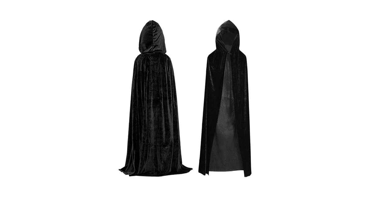 CAPE BLACK HALLOWEEN MEDIUM-LRG