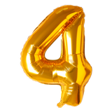 Number Balloon Gold