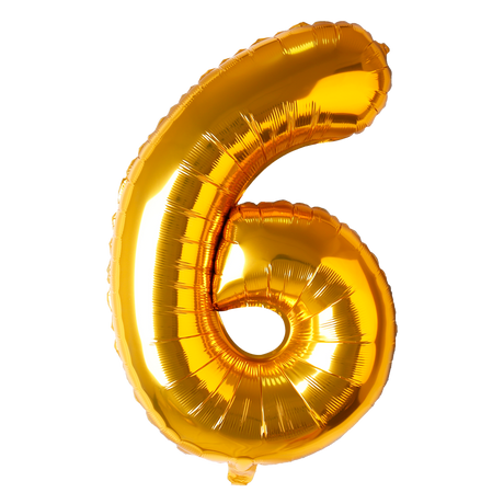 Number Balloon Gold