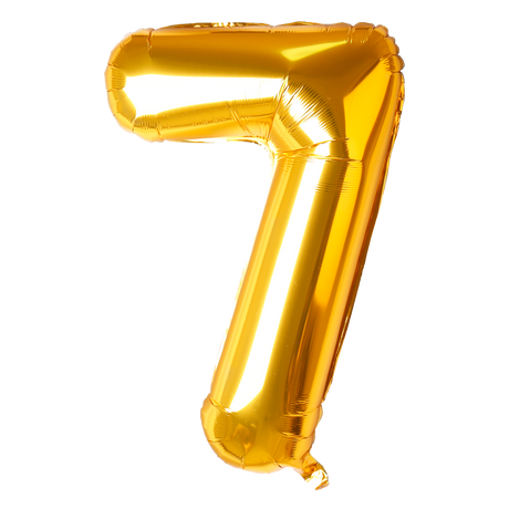 Number Balloon Gold