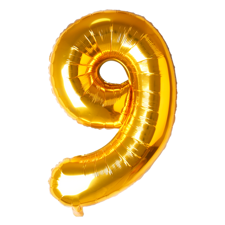 Number Balloon Gold