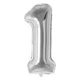 Number  Balloons Silver