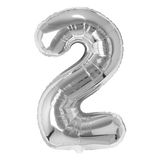 Number  Balloons Silver