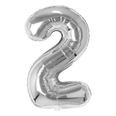 Number  Balloons Silver