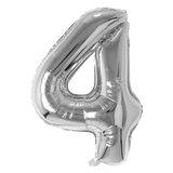 Number  Balloons Silver