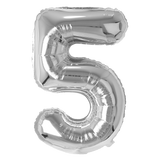 Number  Balloons Silver