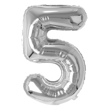 Number  Balloons Silver