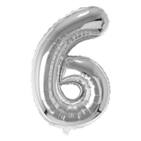 Number  Balloons Silver