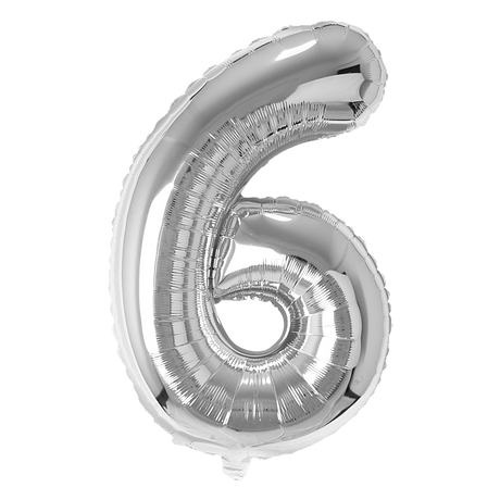 Number  Balloons Silver