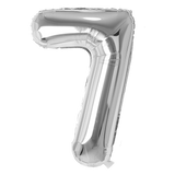 Number  Balloons Silver