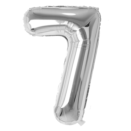 Number  Balloons Silver