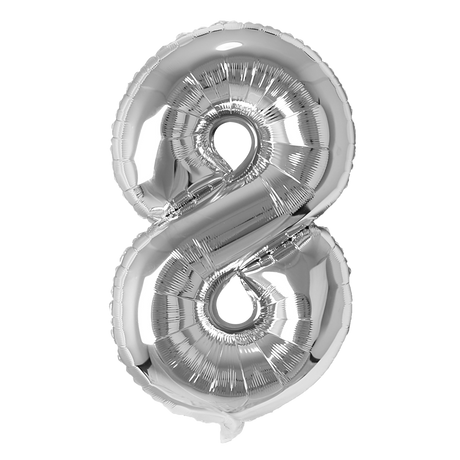 Number  Balloons Silver