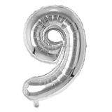 Number  Balloons Silver