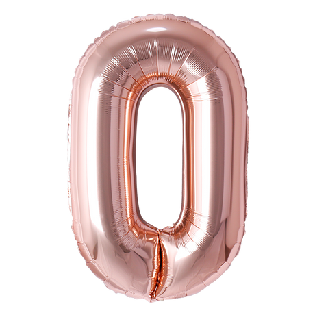 Mini Rose Gold Foil Balloon - Number