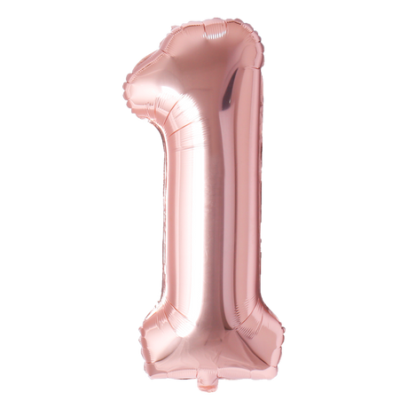 Number Balloon Rose gold