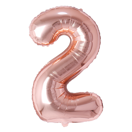 Number Balloon Rose gold