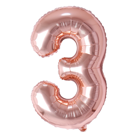 Number Balloon Rose gold