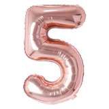 Number Balloon Rose gold