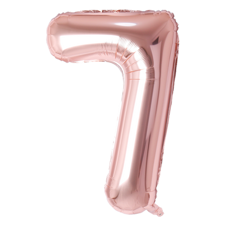 Mini Rose Gold Foil Balloon - Number