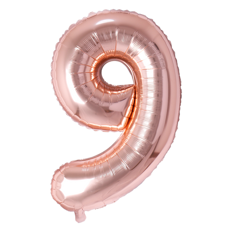 Number Balloon Rose gold