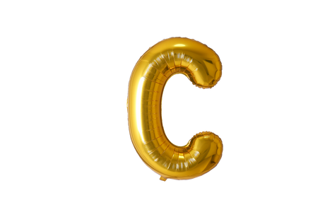 Mini Letter Balloons Gold