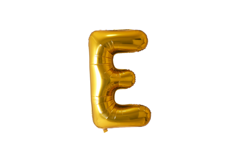 Mini Letter Balloons Gold